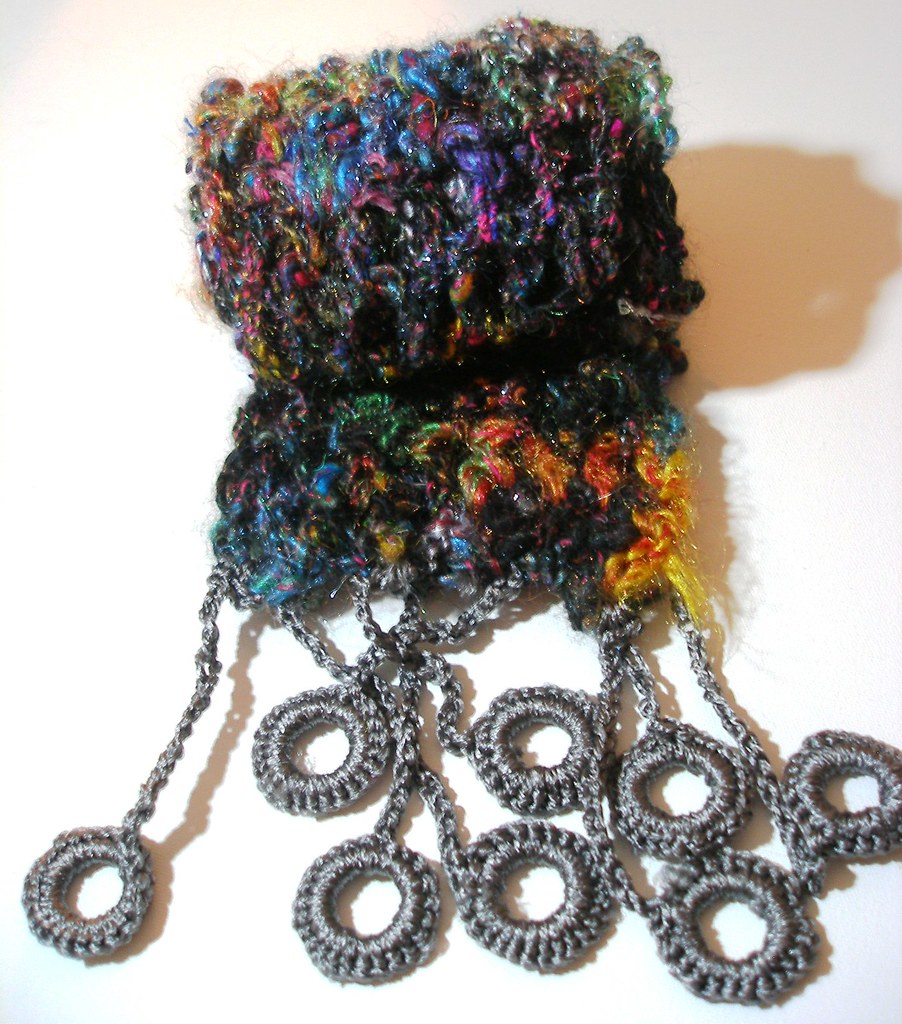 STOP ALL THE DANCING SCARF Mesh crochet stitch, made from … Flickr