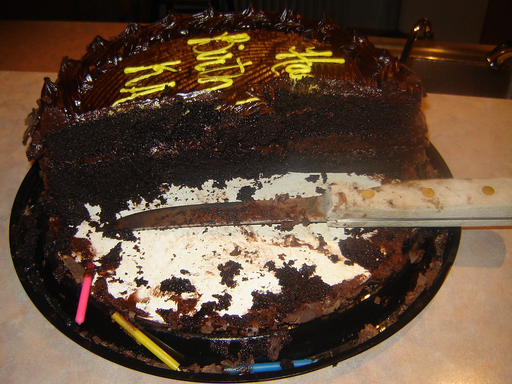 My Birthday Cake, Half Eaten. Des Moines, WA July 11,2008 Flickr
