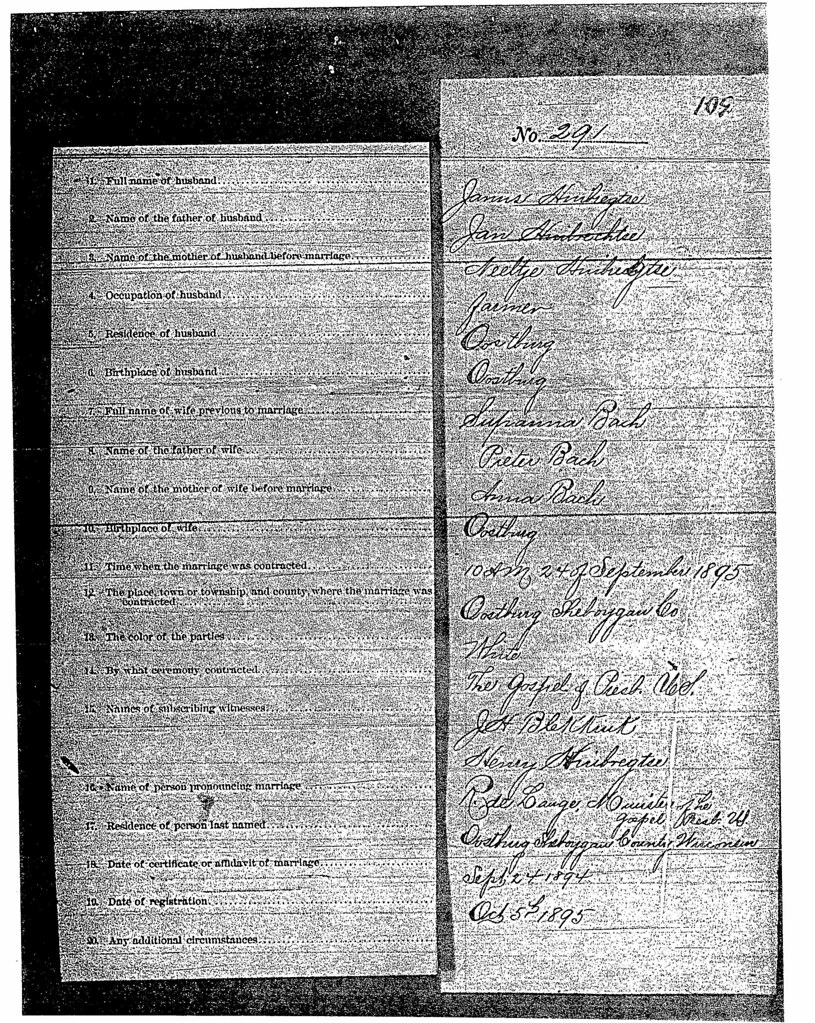 Sheboygan marriage record 0925 Yvette Hoitink Flickr