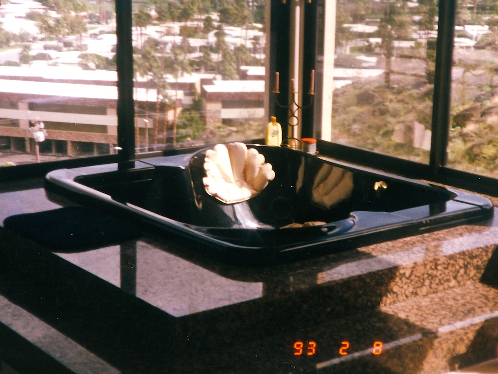 Granite Jacuzzi Tub Deck Solid granite deck with bullnose… Flickr