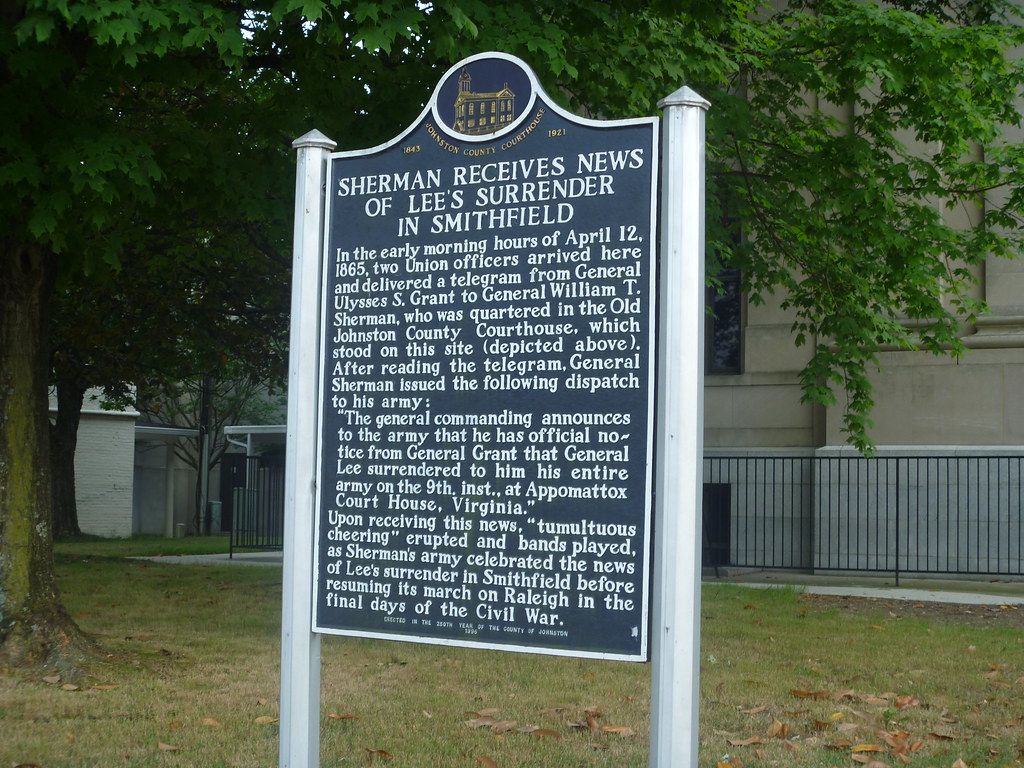 Historical Marker, Johnston County Courthouse Smithfield N… Steve