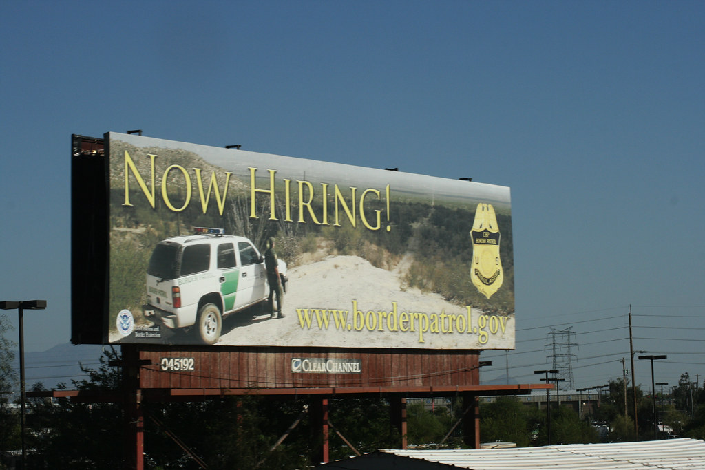 Border patrol now hiring! Get paid to throw minorities out… Flickr