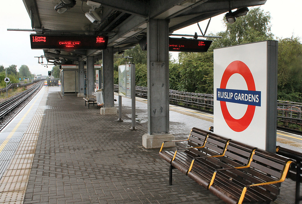 Ruislip Gardens Underground station Looking eastbound bowroaduk Flickr
