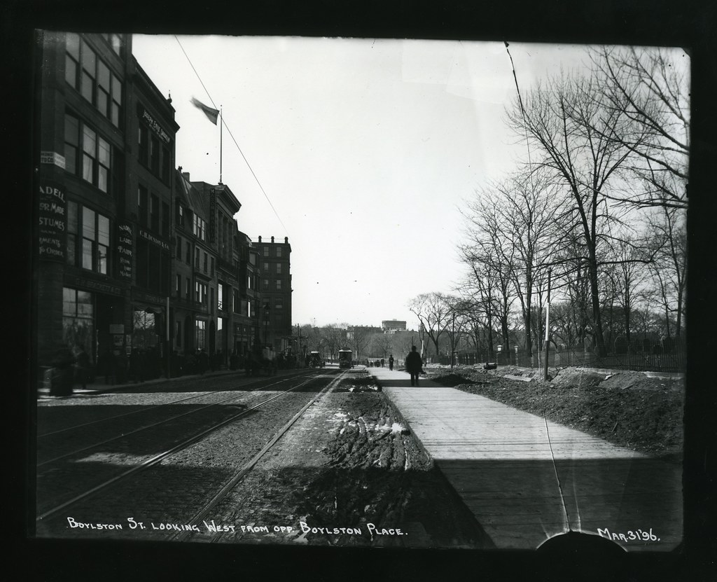 Boylston Street looking west from opposite Boylston Place Flickr