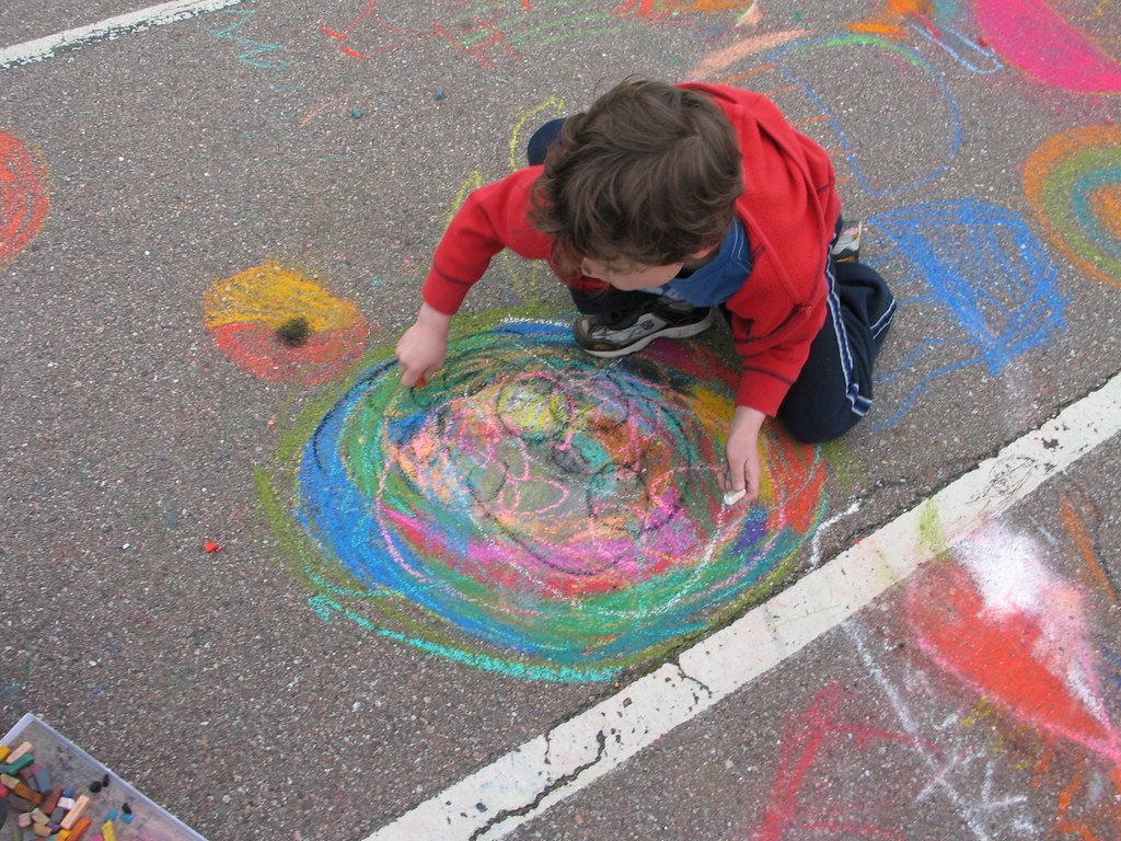Paden Elementary School Kids' Chalk Art Project Paden El… Flickr