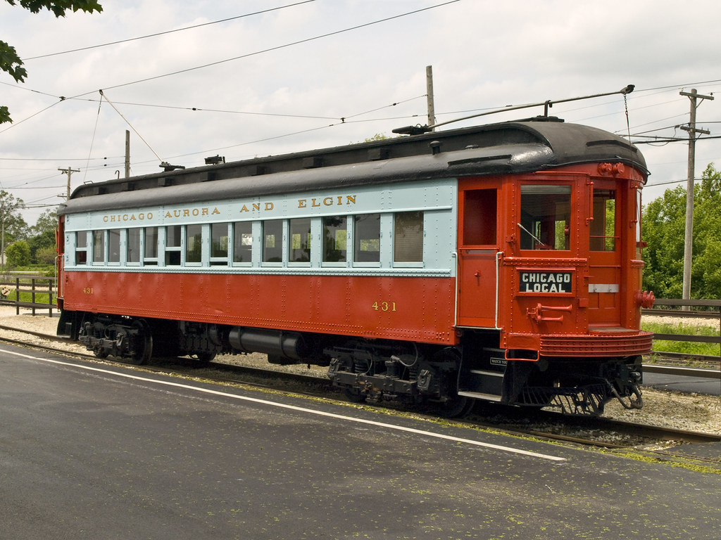 interurban CHICAGO AURORA AND ELGIN INTERURBAN CA&E 431 Mo… Flickr
