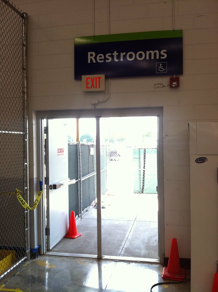The restrooms at the Sams Club in south are a bit … Flickr