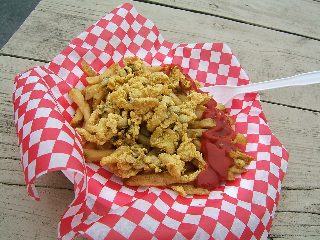 friedclams Fried clams with ketchup oparu Flickr