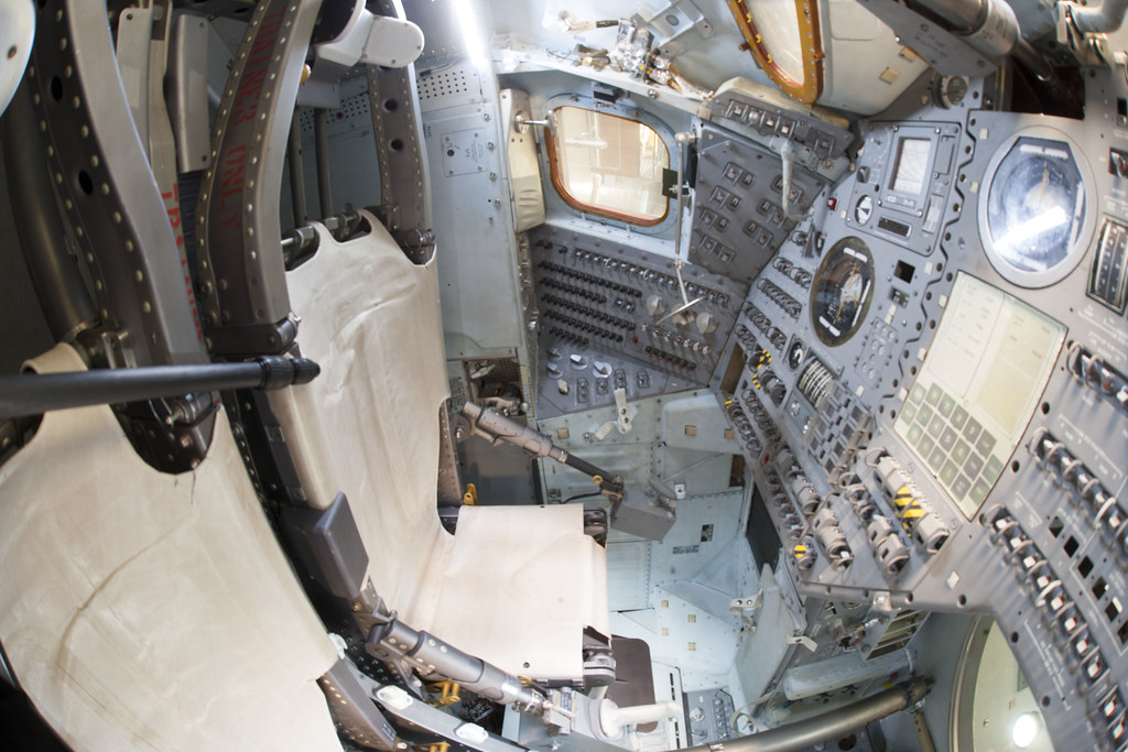 Apollo 9 Command Module "Gumdrop" interior Image of the in… Flickr