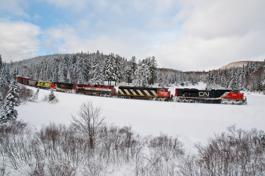 CN 368 RivièreàPierre (Québec) Interesting consist and… Flickr
