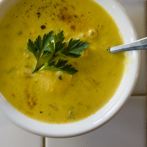 Curried green tomato soup Curried green tomato soup recipe… Flickr