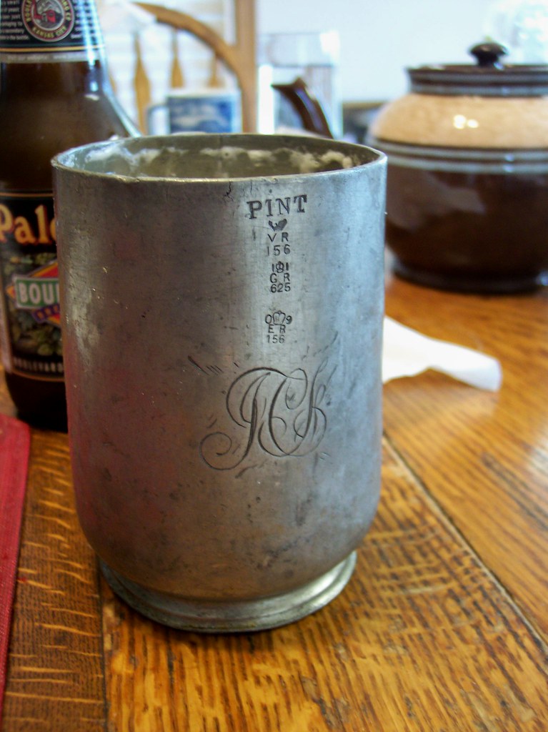 Pewterfaction A genuine antique British pewter tankard fr… Flickr