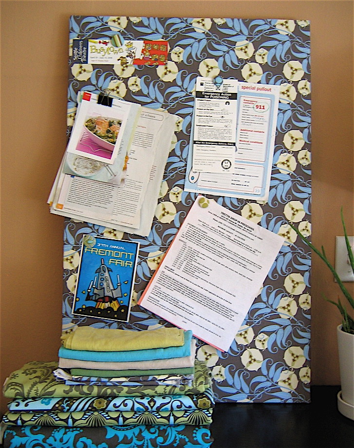 Bulletin Board Makeover Thrifted and Crafted, plus Blogged… Flickr