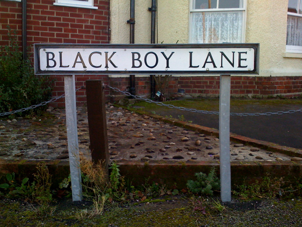 'Black boy lane' sign Toby Bradbury Flickr