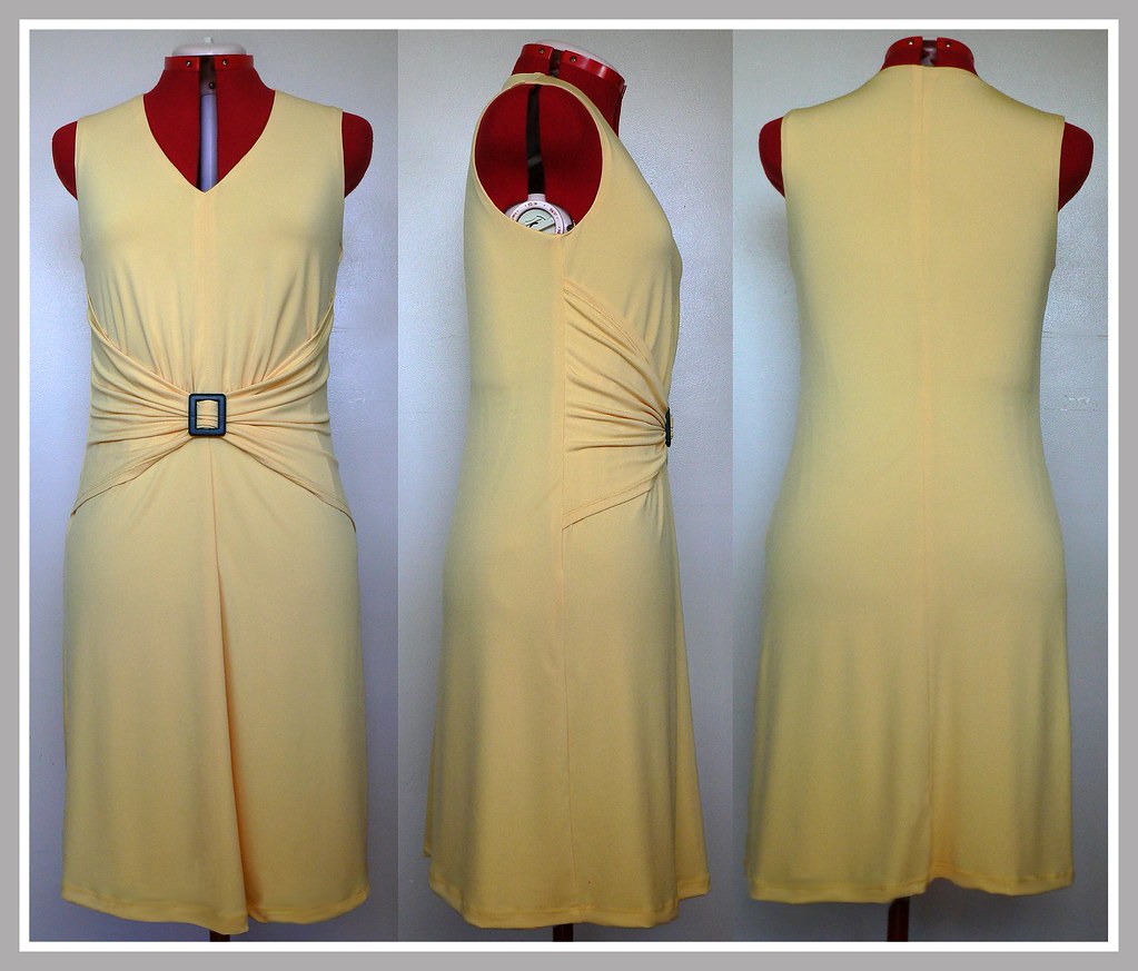 Yellow jersey Dress GotoElle Flickr