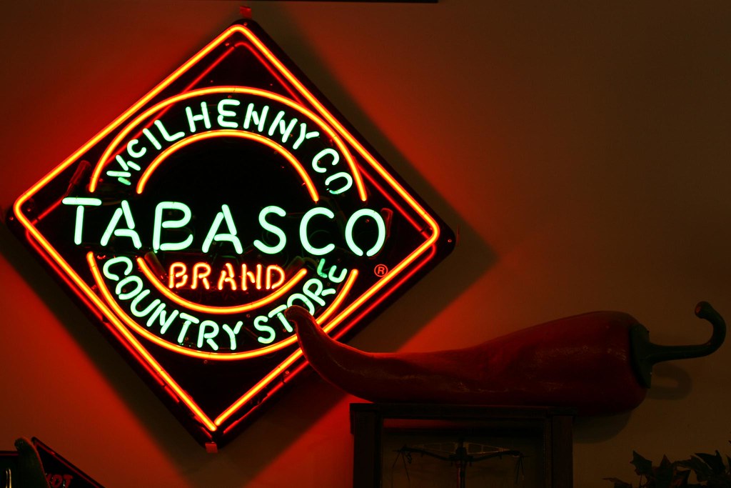 Tabasco Neon In the Tabasco Country Store, Avery Island, L… glennaa