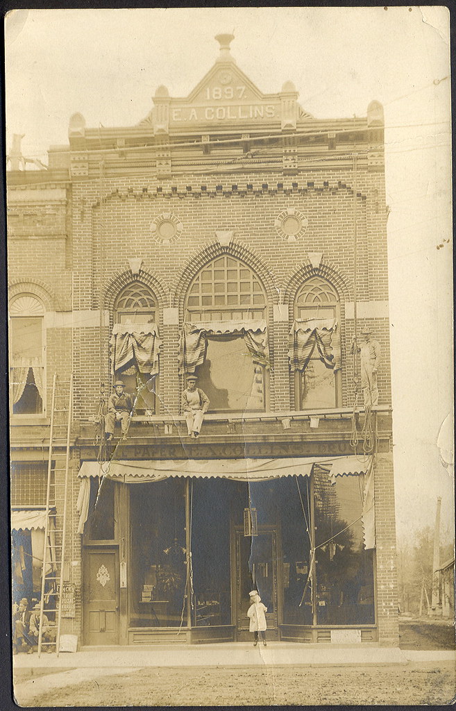 Homer MI RARE view Dr EA Collins Drug Store and Office Bui… Flickr