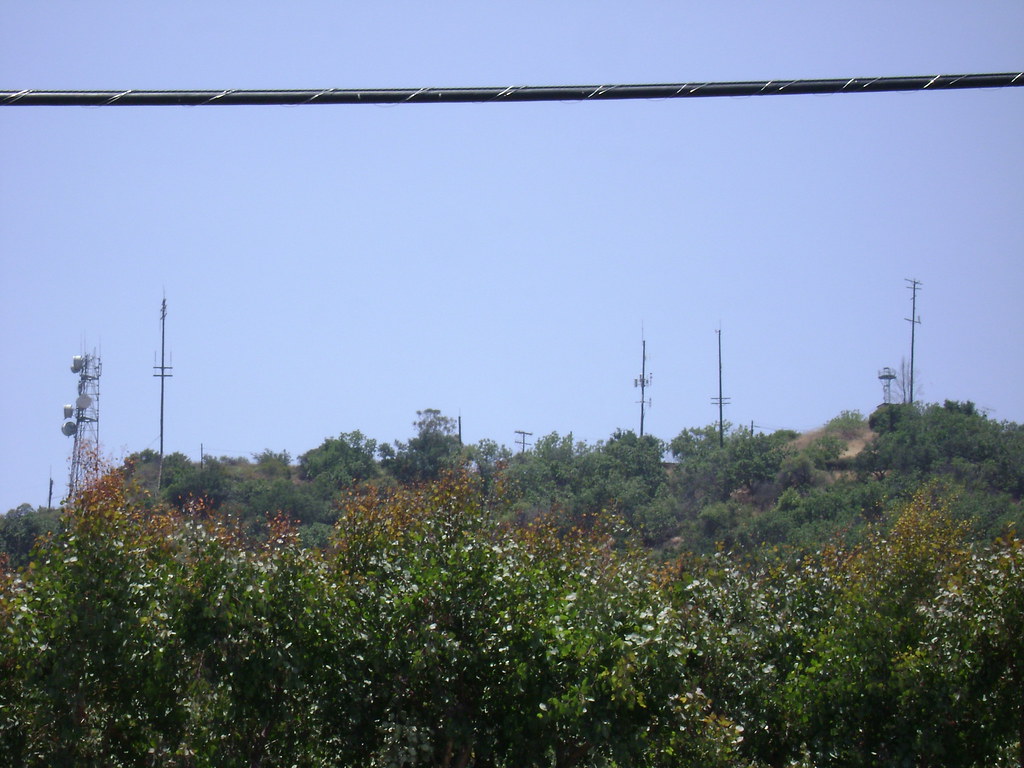 Hollywood Hills ridge with antennas Rod Ramsey Flickr