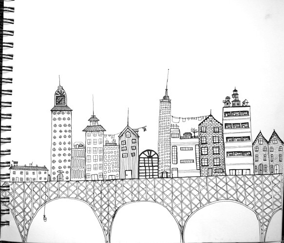 bridge More doodles from my new sketchbook Tracy Flickr