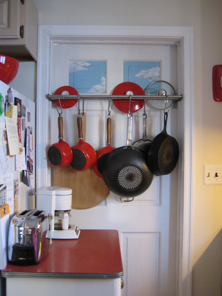 New pot rack Yea! We got our new pot rack from IKEA this w… Flickr