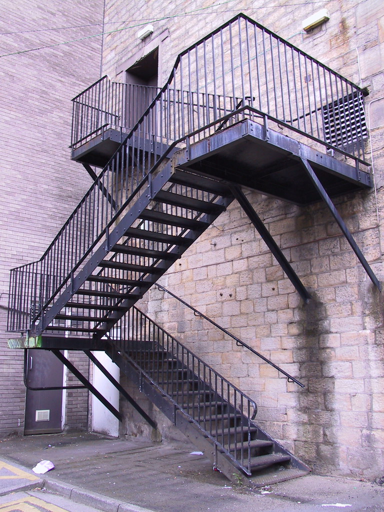 Fire Escape A metal fire escape in Bury Nicholas Smale Flickr