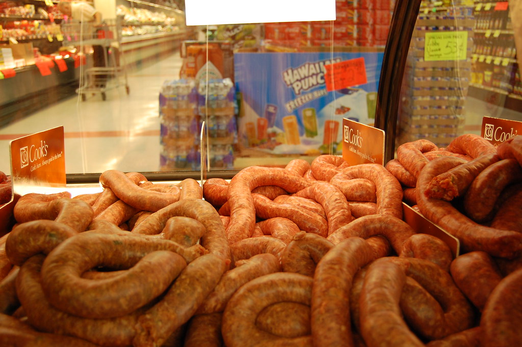sausage case Joyce's Supermarket St. Martinville, LA Pho… Flickr