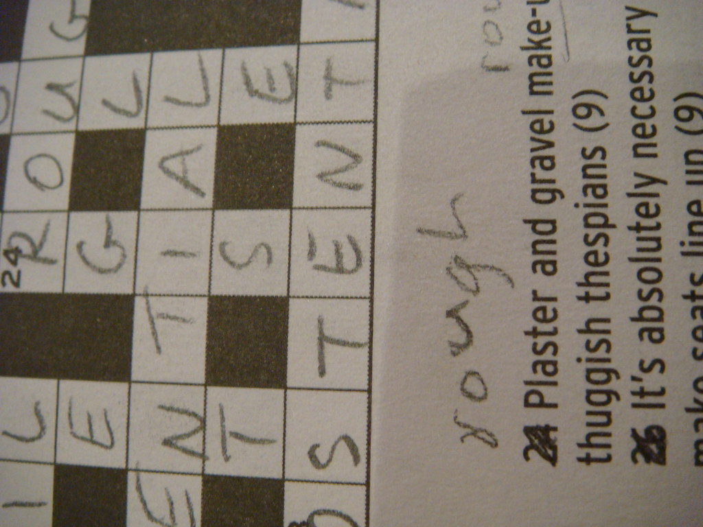 cryptic crossword fragment from the Sydney Morning Herald Flickr