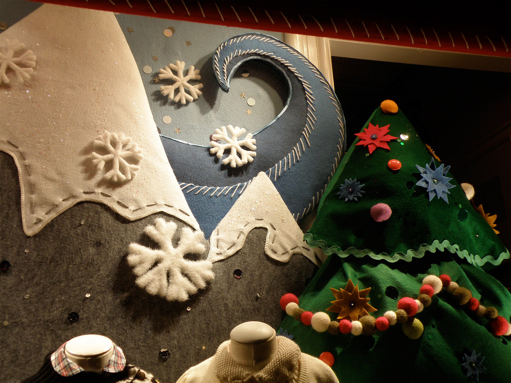 Ice Skating Window Display closeup Props made for the Ral… Flickr