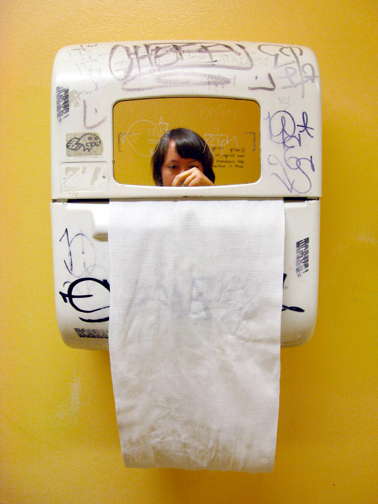 Hand Towel They had this old school revolving hand towel d… Flickr