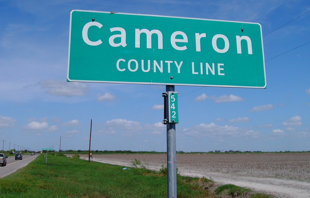 Cameron County Line Sign (Cameron County, Texas) Located a… Flickr