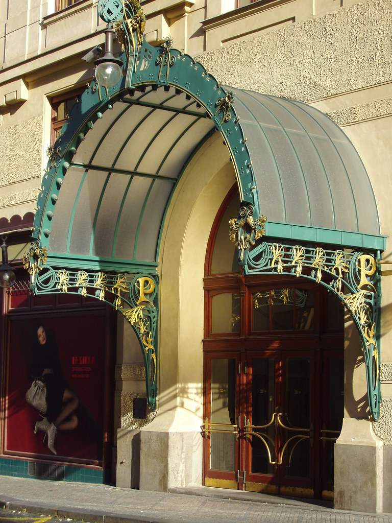 Prague, City Hall Side entrance of the Prague Municipal Ho… Flickr