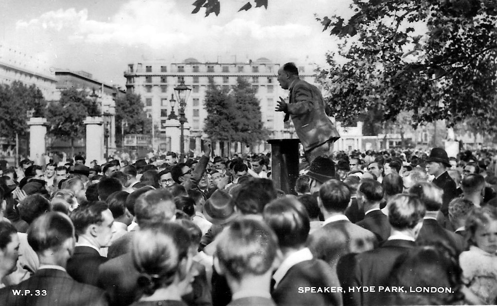 Speaker's Corner, Hyde Park, London, UK circa 1940 Flickr