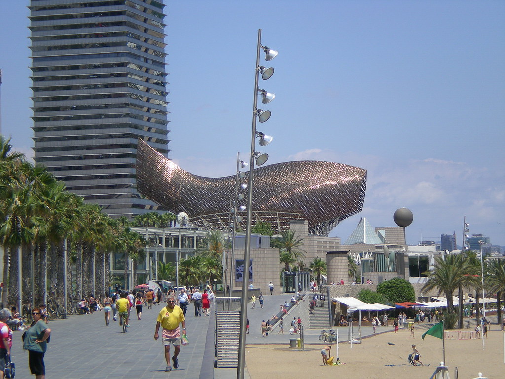 Big fish A big fish sculpture in on the beach