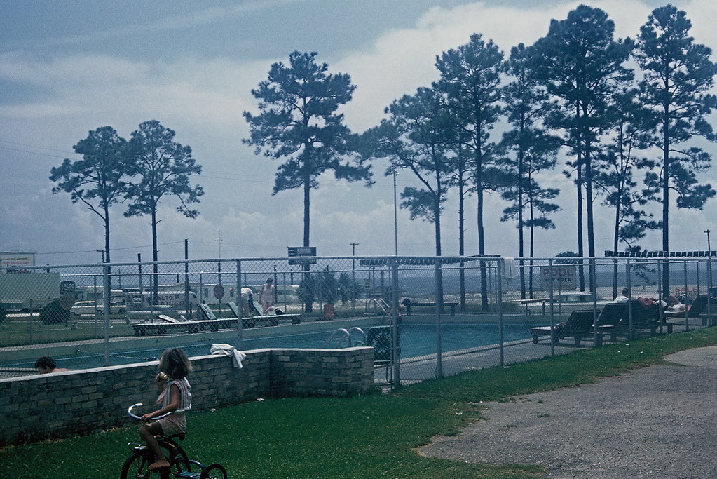 Swimming pool, Bryans Trailer Park, Biloxi, 1961 Photo by … Leon