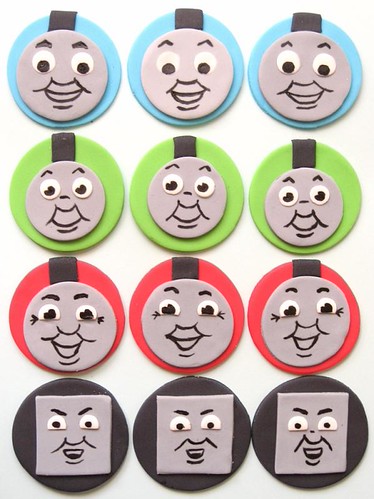 thomas the tank engine cupcake toppers | when i was asked to… | Flickr