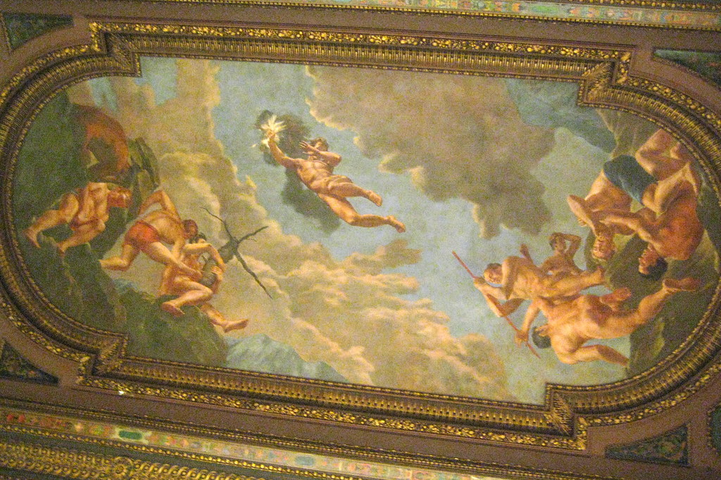 NYC New York Public Library Main Building McGraw Rotunda Ceiling