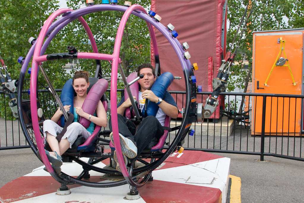 Slingshot at La Ronde This is my wife and I at La Ronde...… Flickr