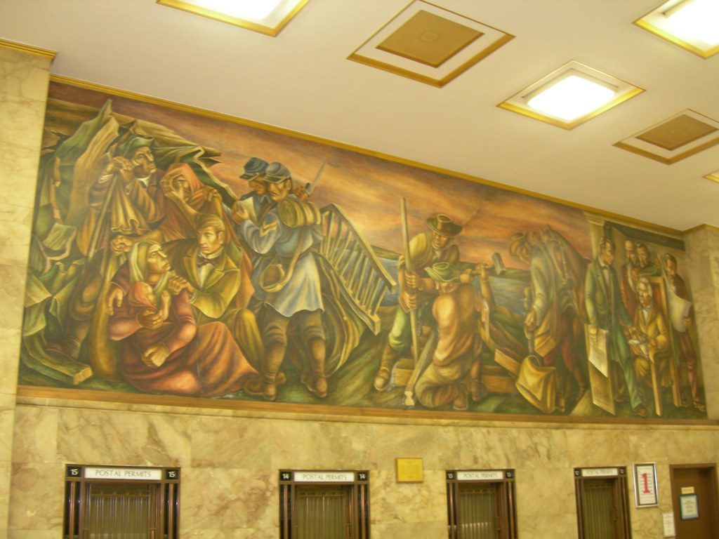 St Louis Missouri Mural One of 6 frescos done by Mitchell … Flickr