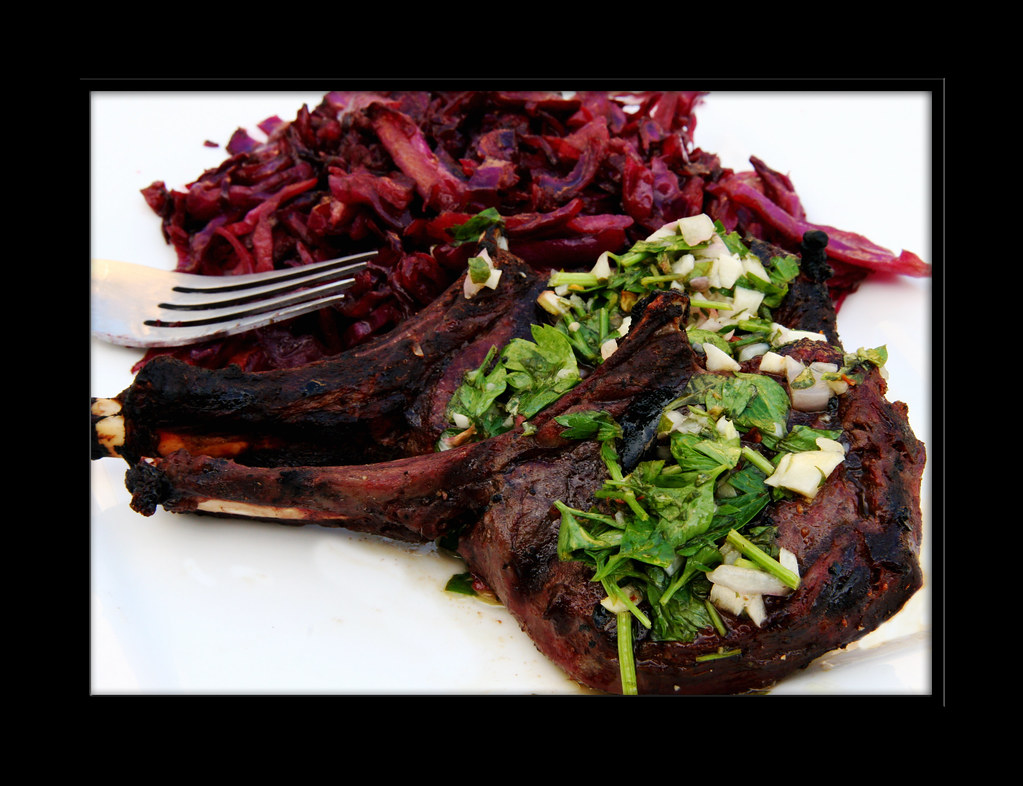 Grilled Venison Chops With Braised Red Cabbage After a lon… Flickr
