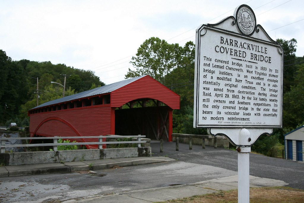 Covered Bridge Barrackville, WV This covered bridge, bui… Flickr