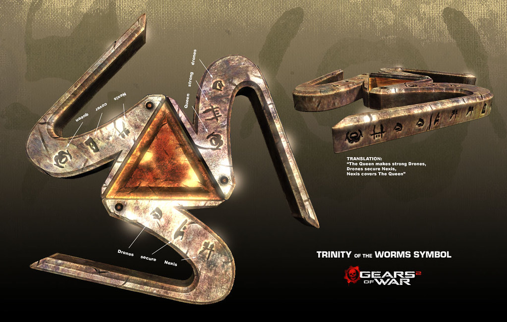 Gears of War 2 Trinity of the Worms Symbol I designed the… Flickr