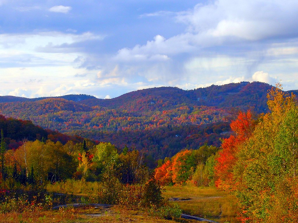 Fall in the Laurentians StAdele is my favorite place up n… Flickr
