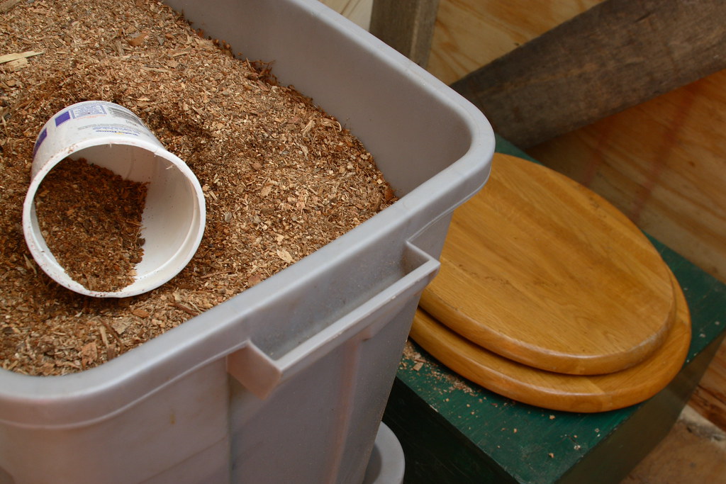 Compost Toilet (Humanure) Under the toilet seat is a bucke… Flickr