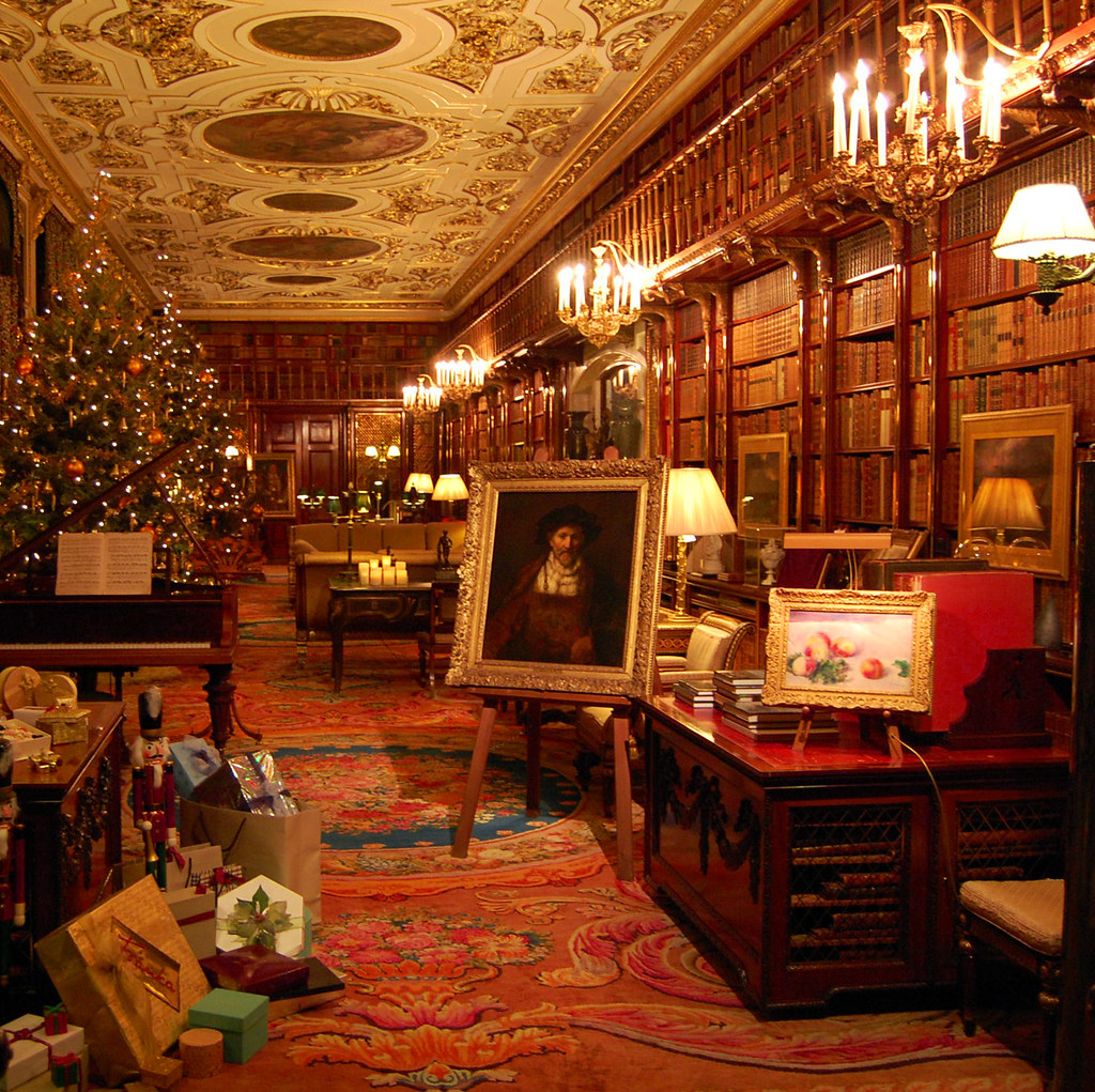 Chatsworth Library The library at Chatsworth House in Derb… Flickr