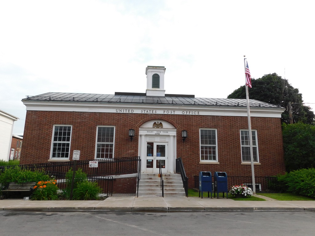 Delhi, New York 13753 Constructed in 1938. New Deal mural… Flickr