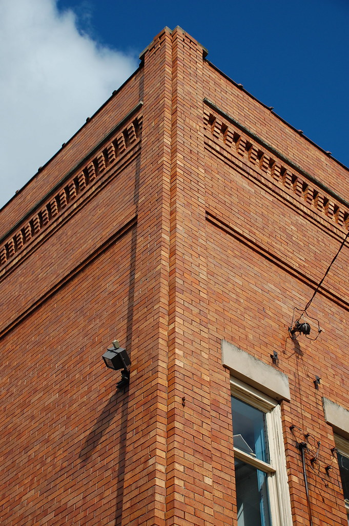 Cornered Detail of the 1916 city hall in Scottville, Michi… Flickr