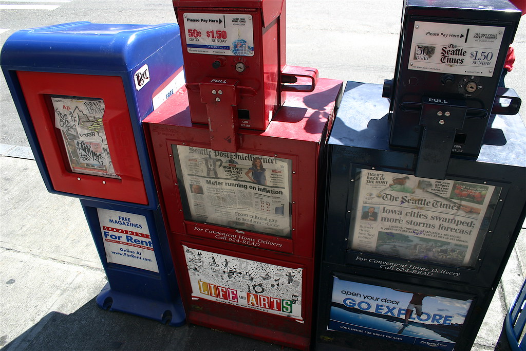 Local newspaper vending machines Kelly Flickr