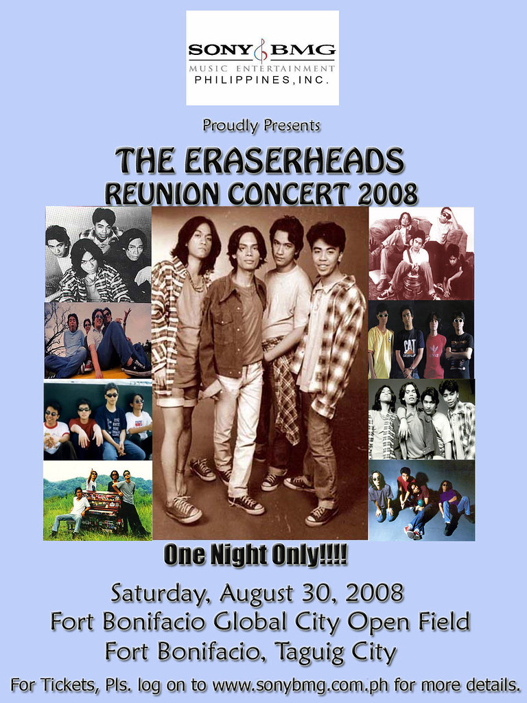 THE ERASERHEADS REUNION CONCERT 2008 POSTER SAMPLE a photo on Flickriver