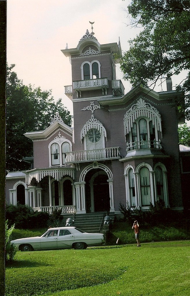 The Pink House in Wellsville New York In front is my broth… Flickr