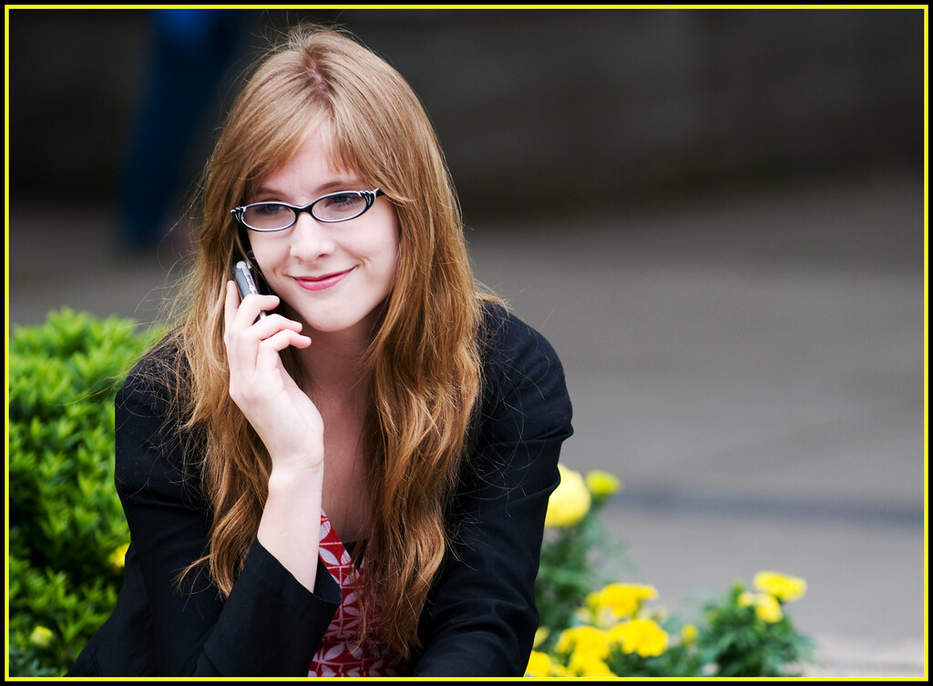Girl, Glasses, Cell Eugene, Oregon View Large On Black Garth Flickr